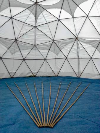 Bamboo tents - Dome mounting II