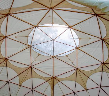 Bamboo tents - Dome skylight