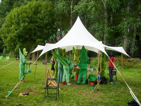 Bamboo tents - Pavillon, Fashionshow