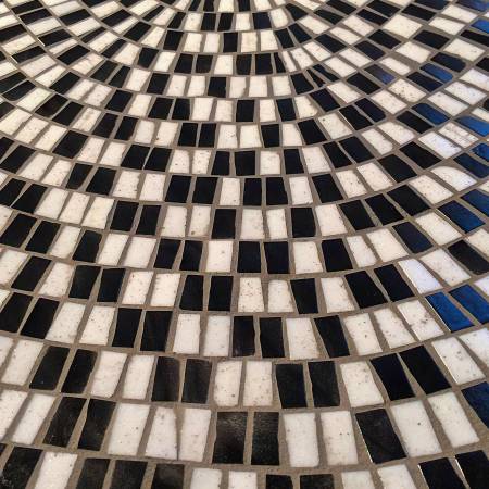 Mosaic - Bowl / Black and White, close-up